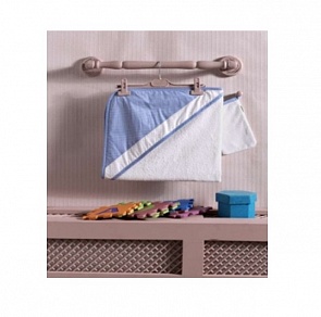 Полотенце-уголок и варежка Little Farmer из 100% хлопка (Kidboo, 00-0011717 blue)